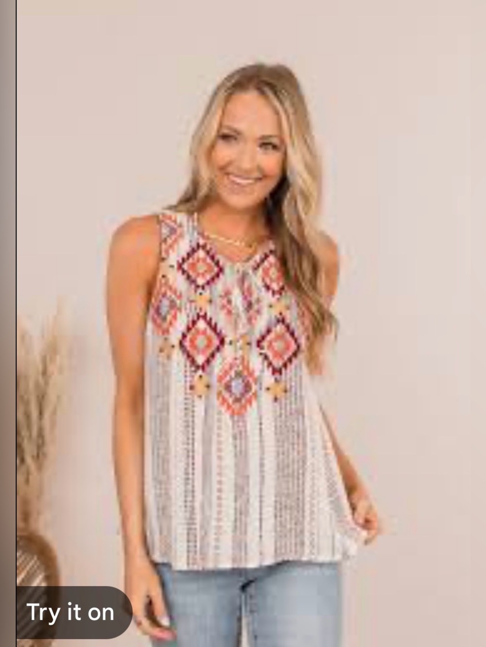 Savanna Jane sleeveless top size medium